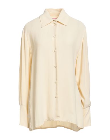 Pink Memories Woman Shirt Cream Size 6 Viscose In Neutral