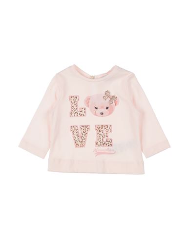 Monnalisa Babies'  Newborn Girl T-shirt Light Pink Size 3 Cotton