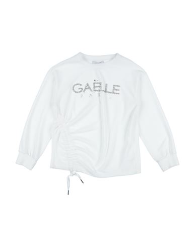 Gaelle Paris Babies' Gaëlle Paris Toddler Girl Sweatshirt White Size 4 Polyester, Elastane
