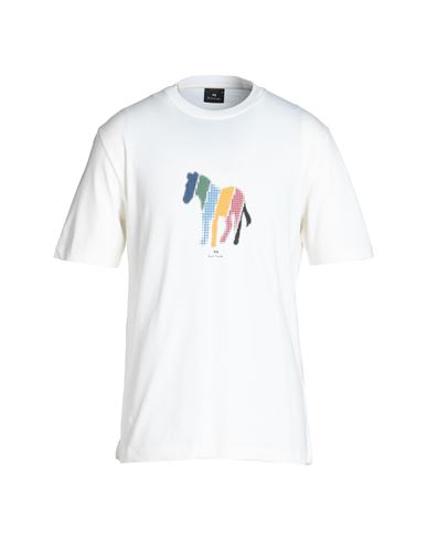 Ps By Paul Smith Ps Paul Smith Man T-shirt Off White Size Xl Organic Cotton