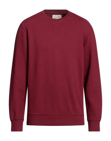 Bl'ker Man Sweatshirt Burgundy Size L Cotton In Red