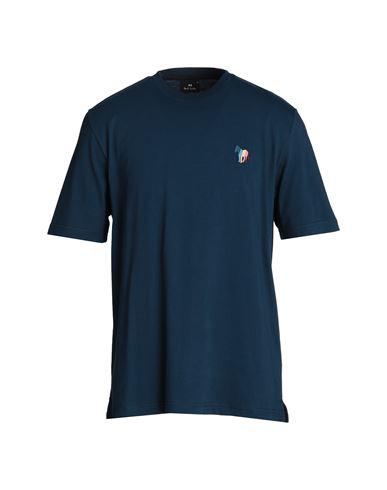 Ps By Paul Smith Ps Paul Smith Man T-shirt Midnight Blue Size Xl Organic Cotton