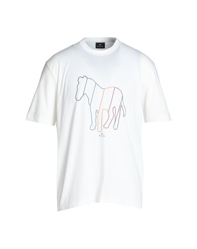Ps By Paul Smith Ps Paul Smith Man T-shirt Off White Size Xl Organic Cotton
