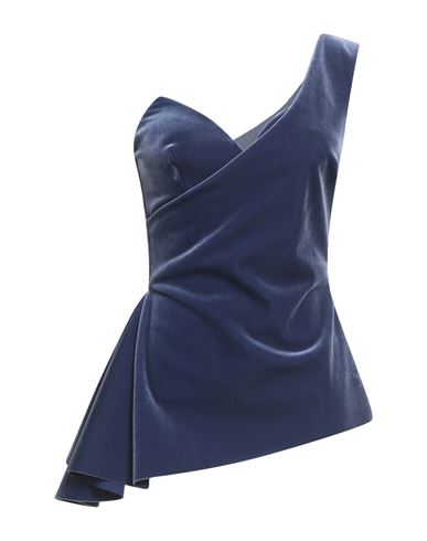 Chiara Boni La Petite Robe Woman Top Slate Blue Size 10 Polyester, Polyamide, Elastane