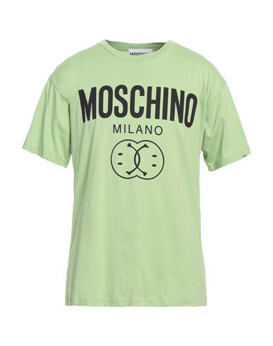 Moschino Man T-shirt Acid Green Size Xl Organic Cotton