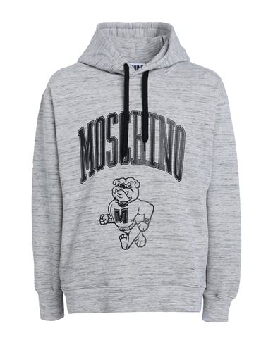 Moschino Man Sweatshirt Grey Size 42 Cotton