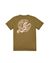 2 of 4 - Short sleeve t-shirt Man 21052 52 30/1 COTTON JERSEY ‘STREAM WADING ONE’ PRINT, GARMENT DYED Back STONE ISLAND TEEN