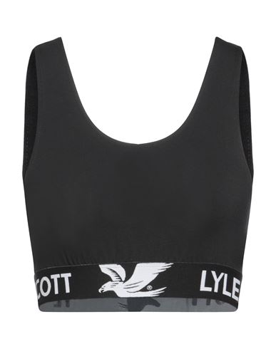 Shop Lyle & Scott Woman Top Black Size S Organic Cotton, Elastane