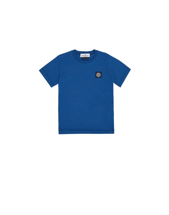 STONE ISLAND JUNIOR 20147 短袖 T 恤 男士 矢车菊蓝色