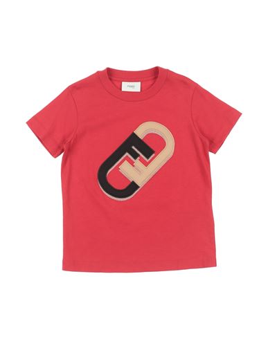 Fendi Babies'  Toddler Boy T-shirt Red Size 4 Cotton, Polyester