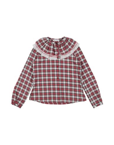 Monnalisa Babies'  Toddler Girl Shirt Red Size 3 Cotton, Polyester
