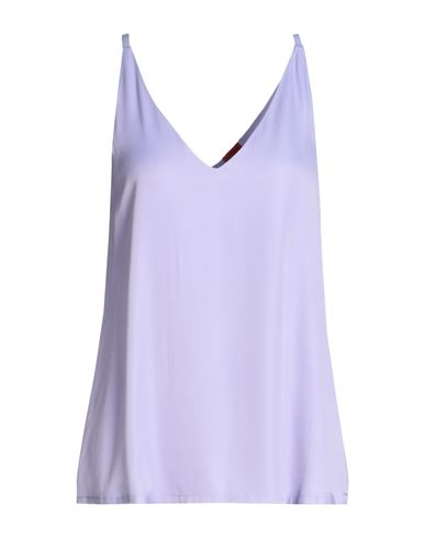 Hugo Woman Sleepwear Lilac Size L Viscose, Silk In Purple