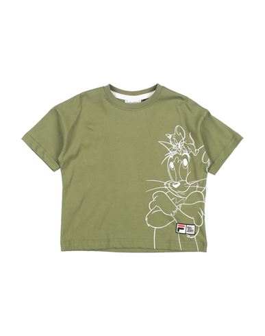 Fila Babies'  Toddler Boy T-shirt Military Green Size 7 Cotton