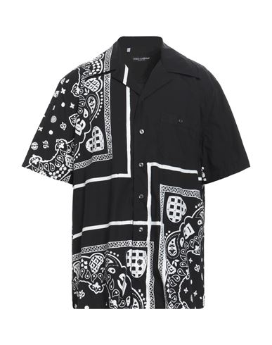 Dolce & Gabbana Man Shirt Black Size 17 Cotton