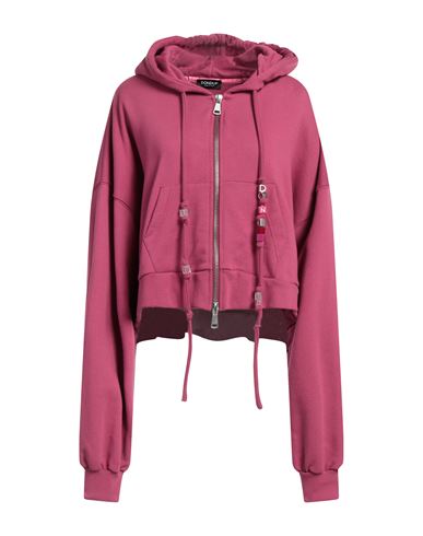 Dondup Woman Sweatshirt Mauve Size M Cotton In Purple