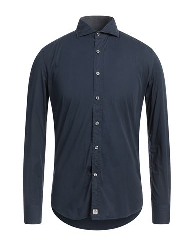 Sonrisa Man Shirt Midnight Blue Size 17 ½ Cotton, Elastane