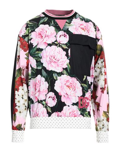 Dolce & Gabbana Man Shirt Pink Size 44 Cotton, Elastane
