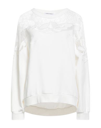 Alberta Ferretti Woman Sweatshirt Ivory Size 8 Cotton, Elastane, Polyamide, Modal