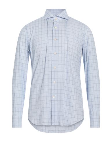 Alessandro Gherardi Man Shirt Midnight Blue Size 16 Cotton