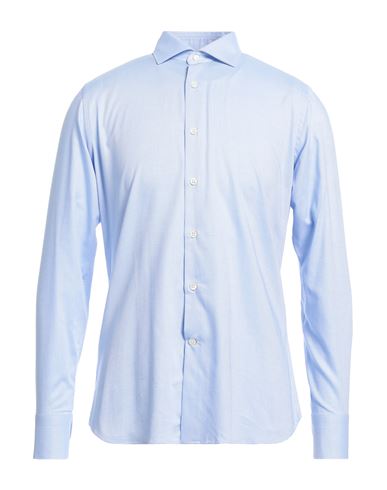 Shop Caliban Man Shirt Light Blue Size 15 ½ Cotton
