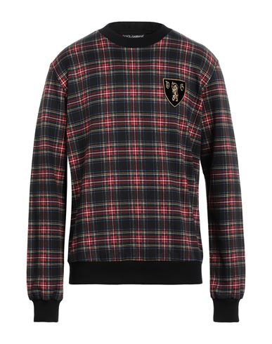 Dolce & Gabbana Man Sweatshirt Black Size 48 Cotton, Elastane, Polyester