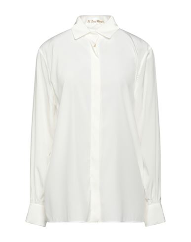 Le Sarte Pettegole Woman Shirt White Size 6 Silk, Elastane