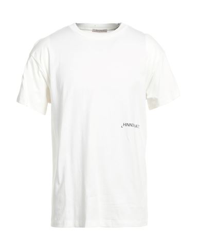 Hinnominate Man T-shirt White Size Xl Cotton, Elastane