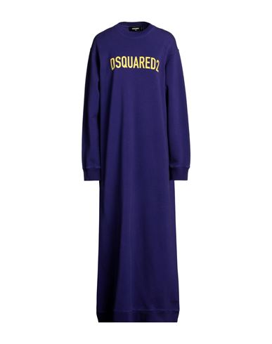 Dsquared2 Woman Maxi Dress Purple Size Xs Cotton, Elastane