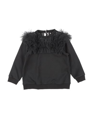 Fendi Babies'  Toddler Girl Sweatshirt Black Size 4 Cotton, Polyamide