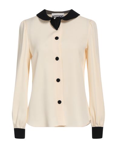 Moschino Woman Shirt Ivory Size 8 Acetate, Viscose In White