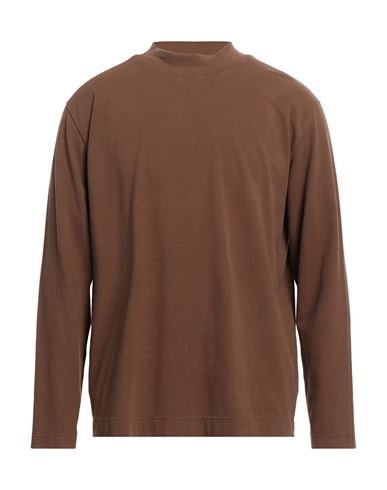 Circolo 1901 Man T-shirt Brown Size Xxl Cotton, Elastane