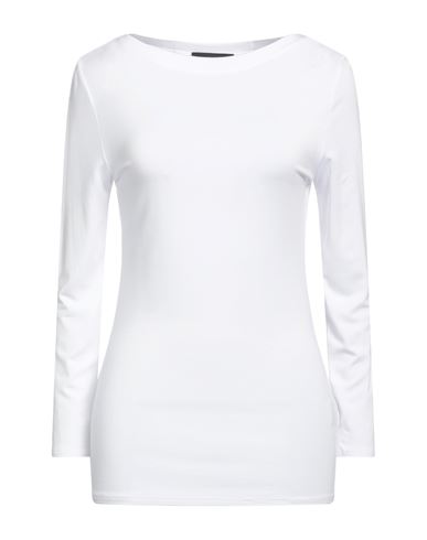 Alpha Studio Woman T-shirt White Size 10 Viscose, Elastane