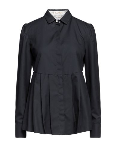 Le Sarte Pettegole Woman Shirt Black Size 10 Polyester, Cotton
