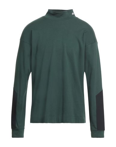 Shop Columbia Man Sweatshirt Dark Green Size M Cotton, Polyester, Nylon, Elastane