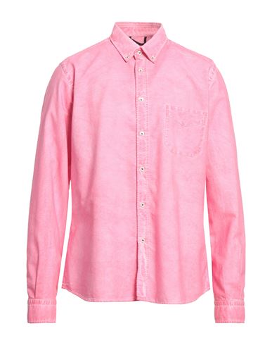 Ploumanac'h Man Shirt Pink Size 17 Cotton
