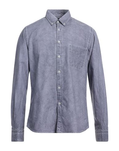 Ploumanac'h Man Shirt Slate Blue Size 16 ½ Cotton