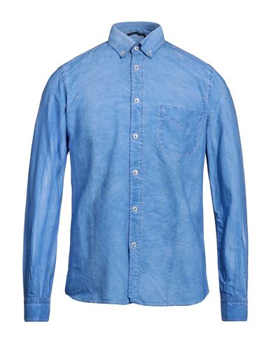 Ploumanac'h Man Shirt Sky Blue Size 15 ½ Cotton