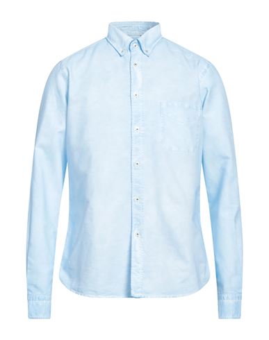 Shop Ploumanac'h Man Shirt Light Blue Size 16 Cotton