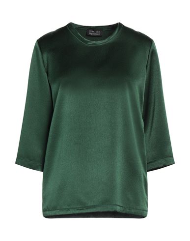 Gianluca Capannolo Woman Blouse Dark Green Size 10 Polyester