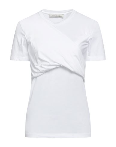 John Galliano Woman T-shirt White Size L Cotton