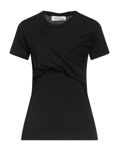 John Galliano Woman T-shirt Black Size L Cotton