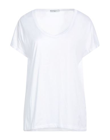 Circolo 1901 Woman T-shirt White Size Xxl Cotton