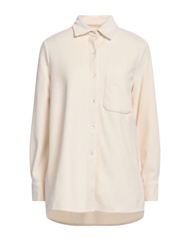 Shop Circolo 1901 Woman Shirt Beige Size M Cotton, Polyester