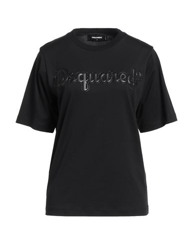 Dsquared2 Woman T-shirt Black Size S Cotton