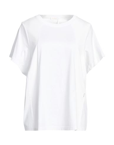 Shop Chloé Woman T-shirt White Size Xs Cotton, Elastane