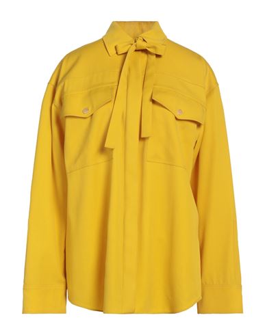 Jil Sander Woman Shirt Yellow Size 0 Virgin Wool