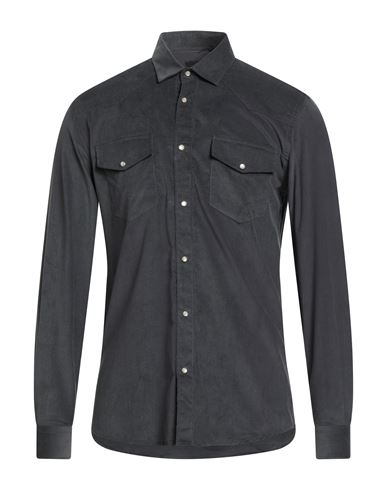 Liu •jo Man Man Shirt Charcoal Size Xl Cotton In Gray