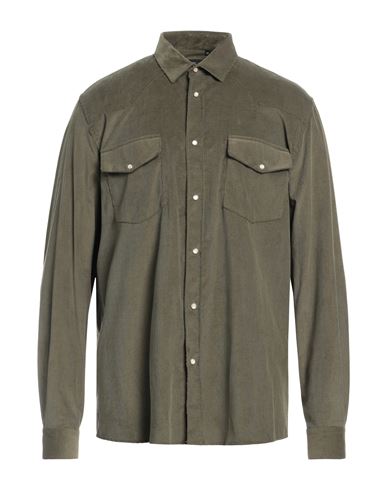 Liu •jo Man Man Shirt Military Green Size Xxl Cotton