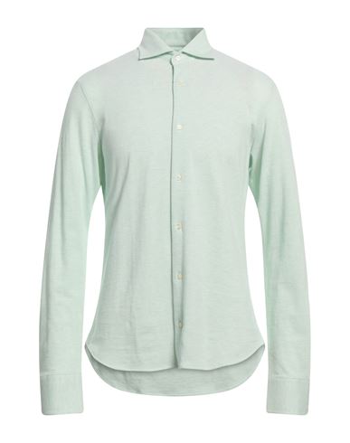 Rossopuro Man Shirt Light Green Size 16 Cotton