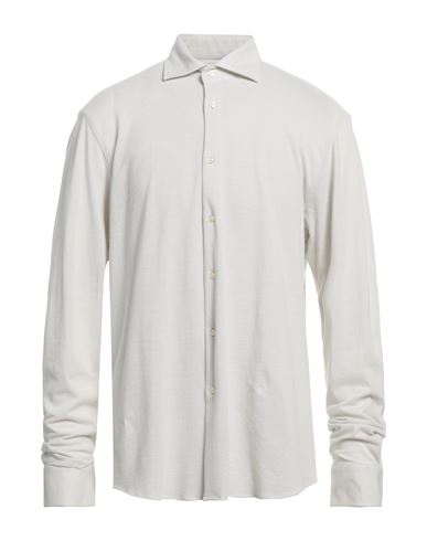 Rossopuro Man Shirt Ivory Size 17 Cotton In White